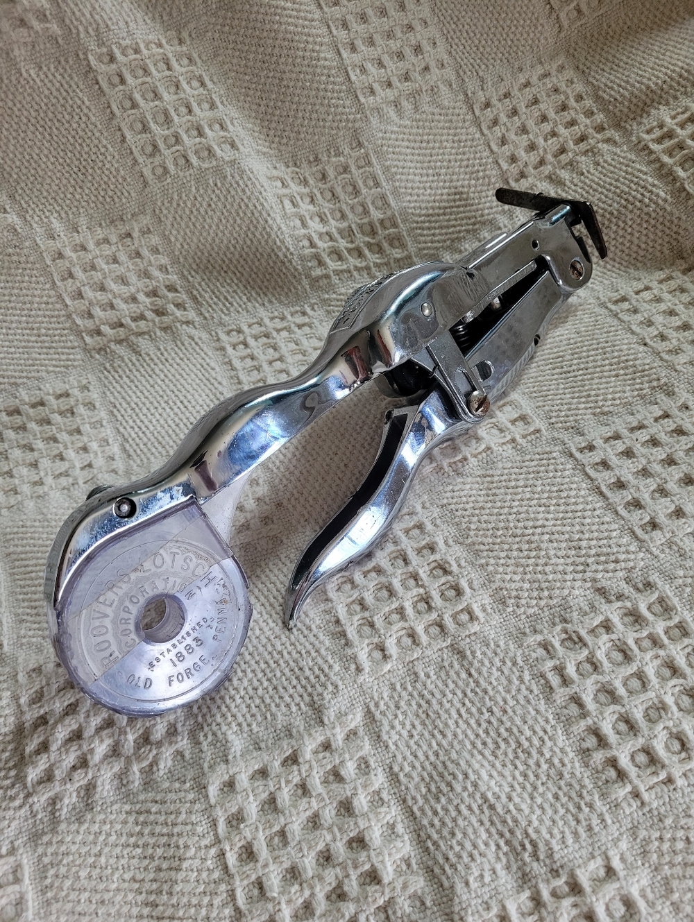 Vintage Chrome Label Maker - Silver *untested